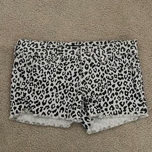 Cheetah print Guess Jean shorts